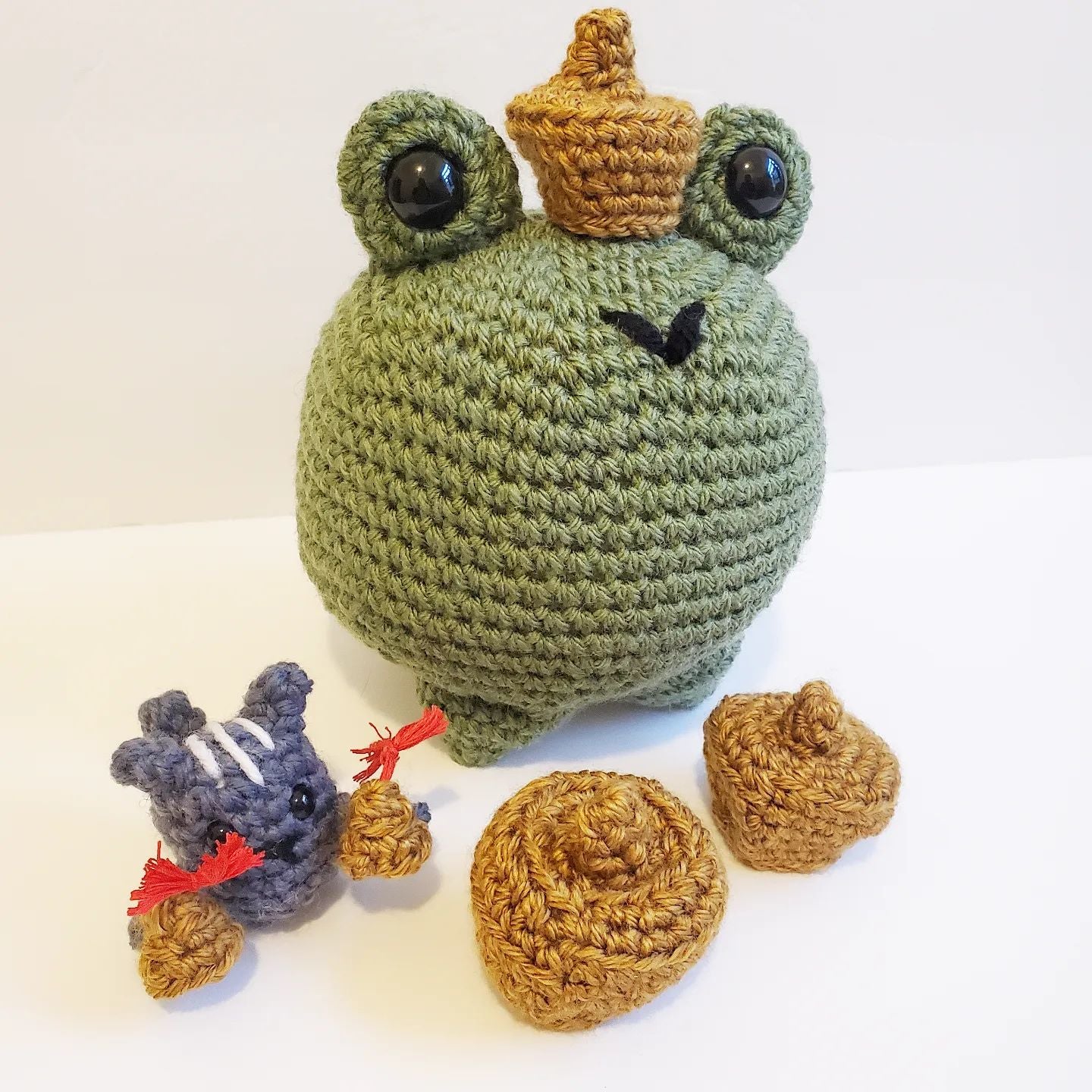 Large Amigurumi Frog