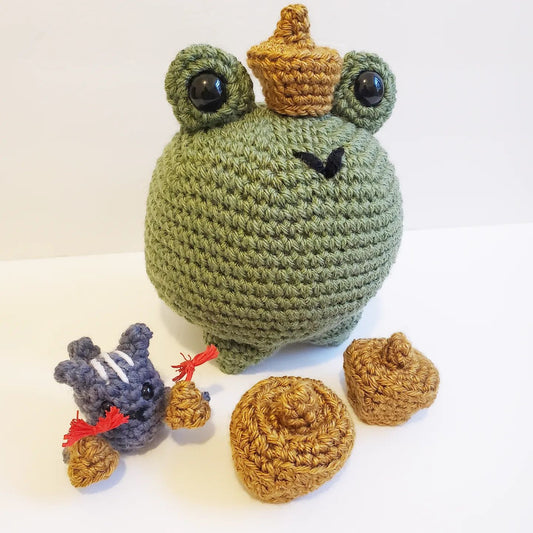Large Amigurumi Frog