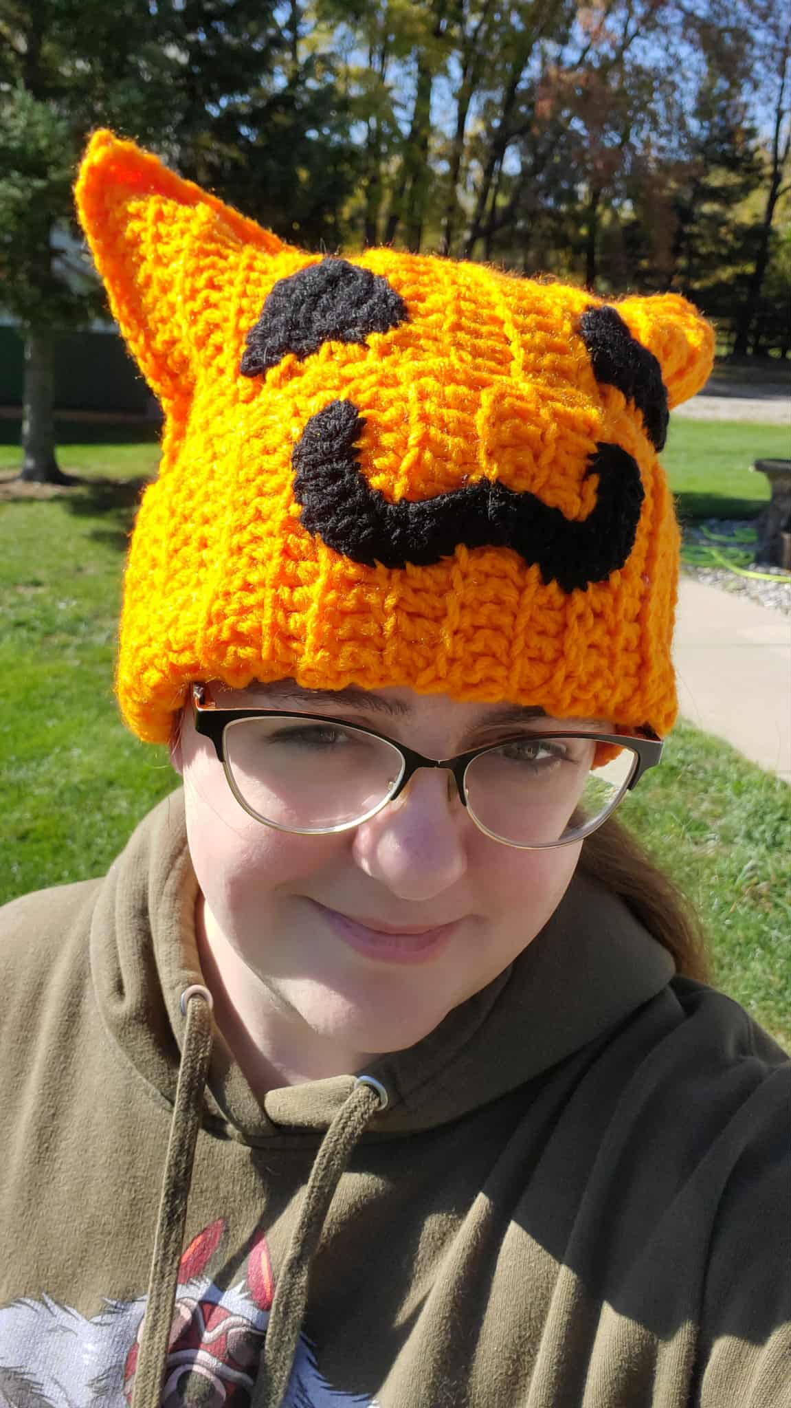 Pumpkin Cat Hat