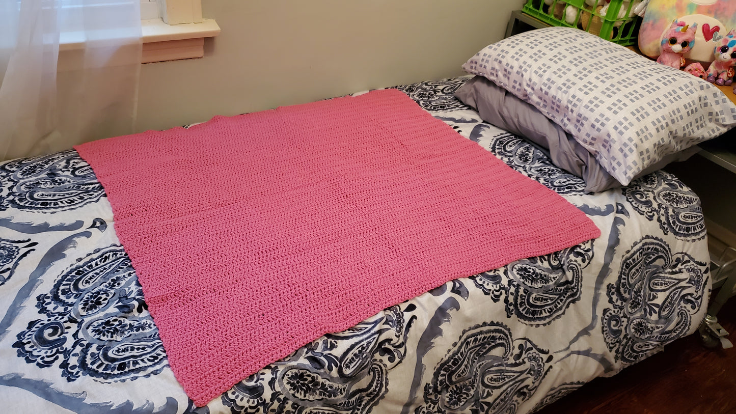 Bubblegum Pink Afghan
