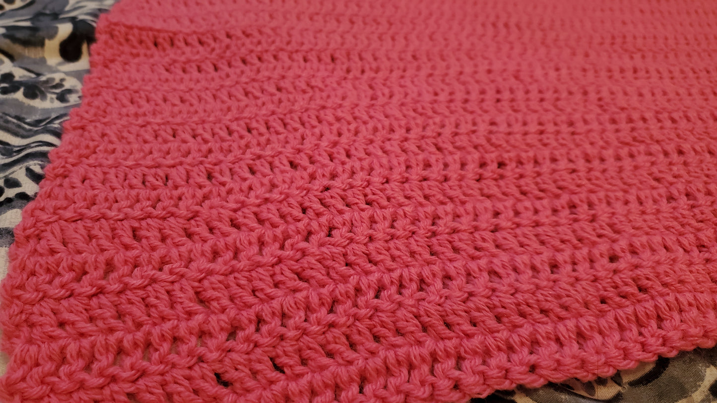 Bubblegum Pink Afghan