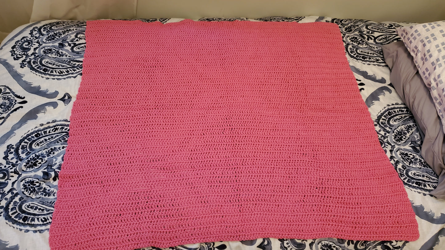 Bubblegum Pink Afghan