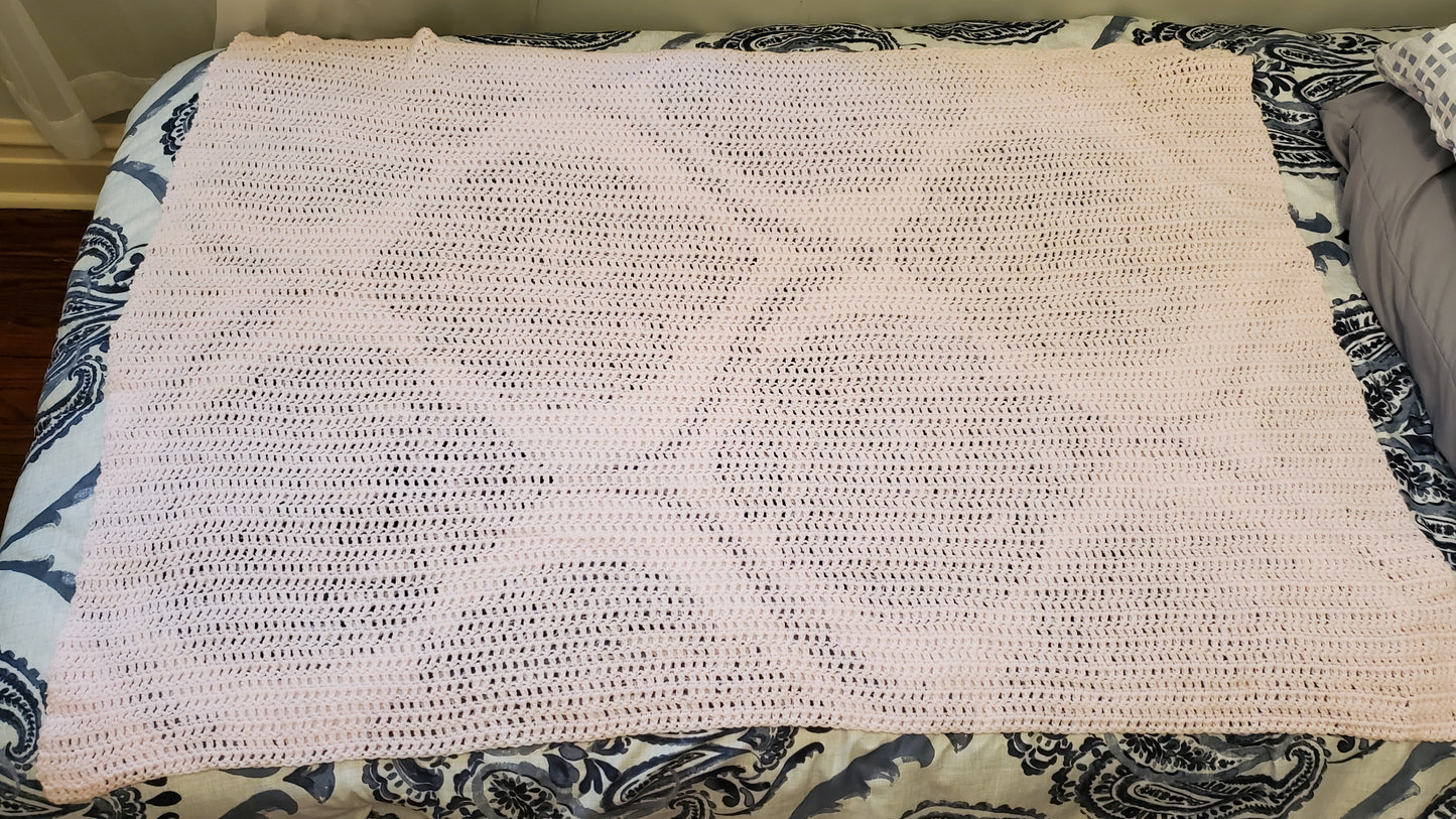 Fine Light Pink Afghan