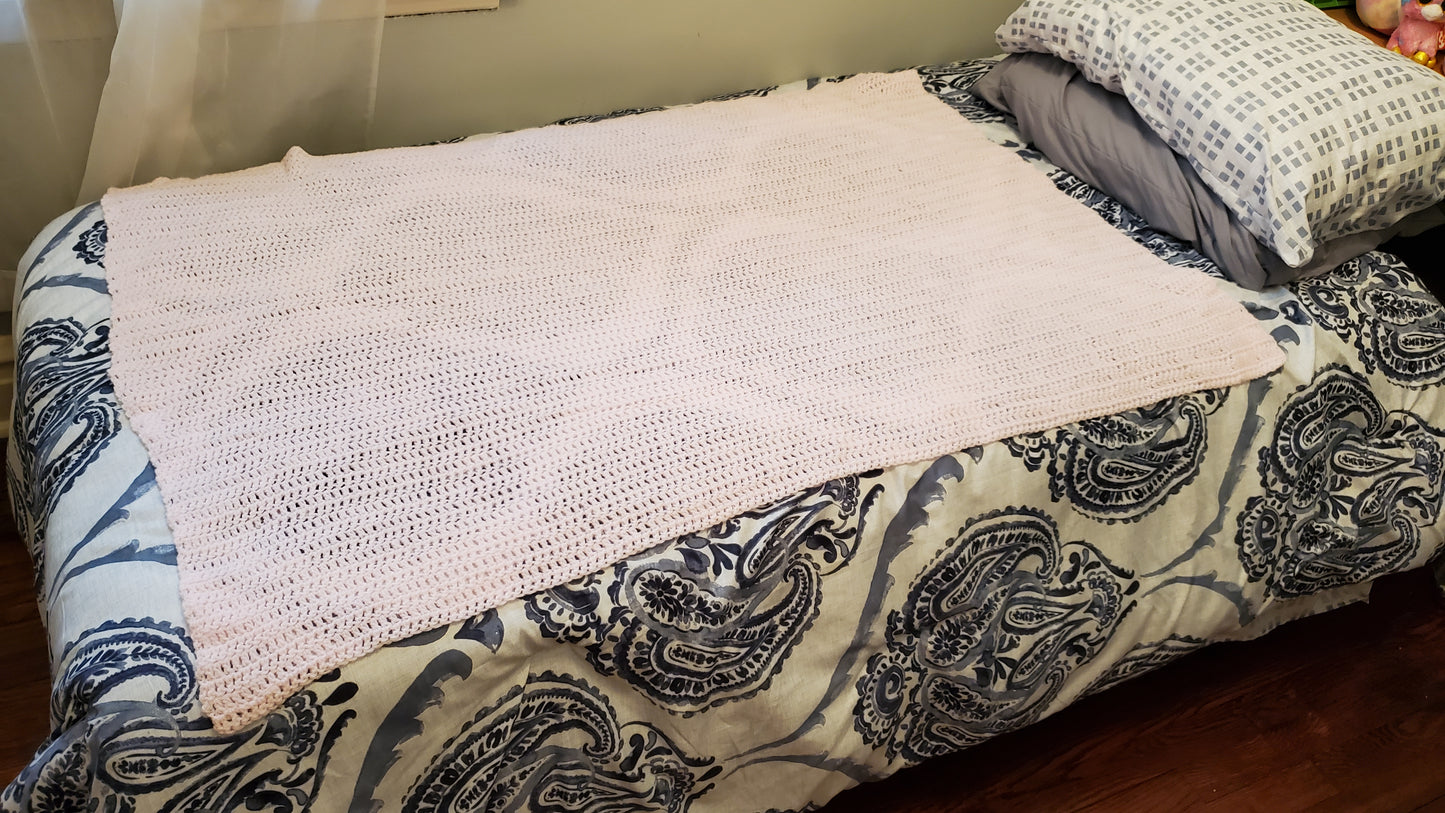 Fine Light Pink Afghan