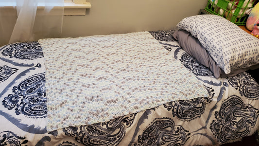 Dc Blue/Green/Grey/White Afghan (1)