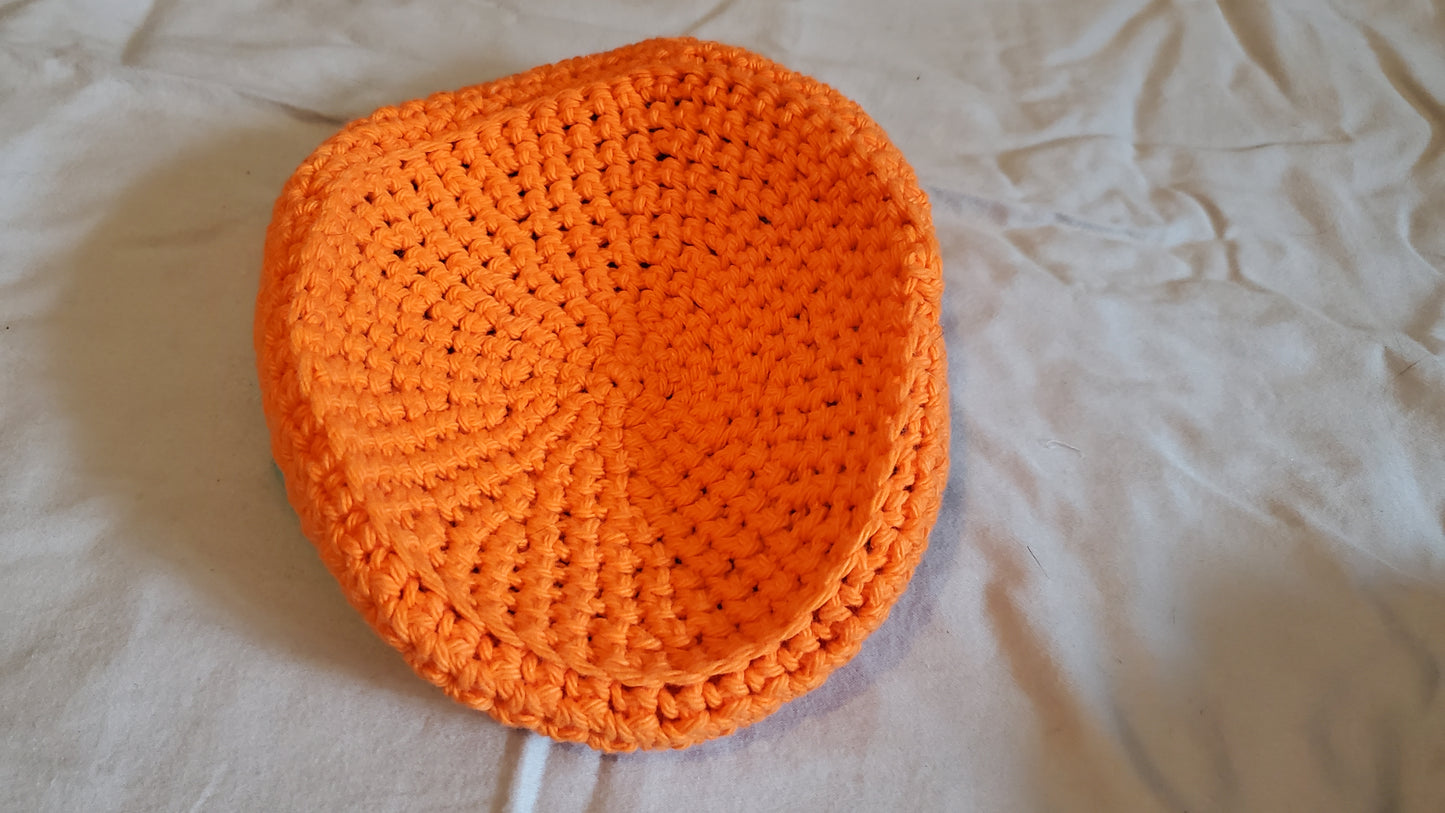 Small Orange and Blue Fruit Bowl