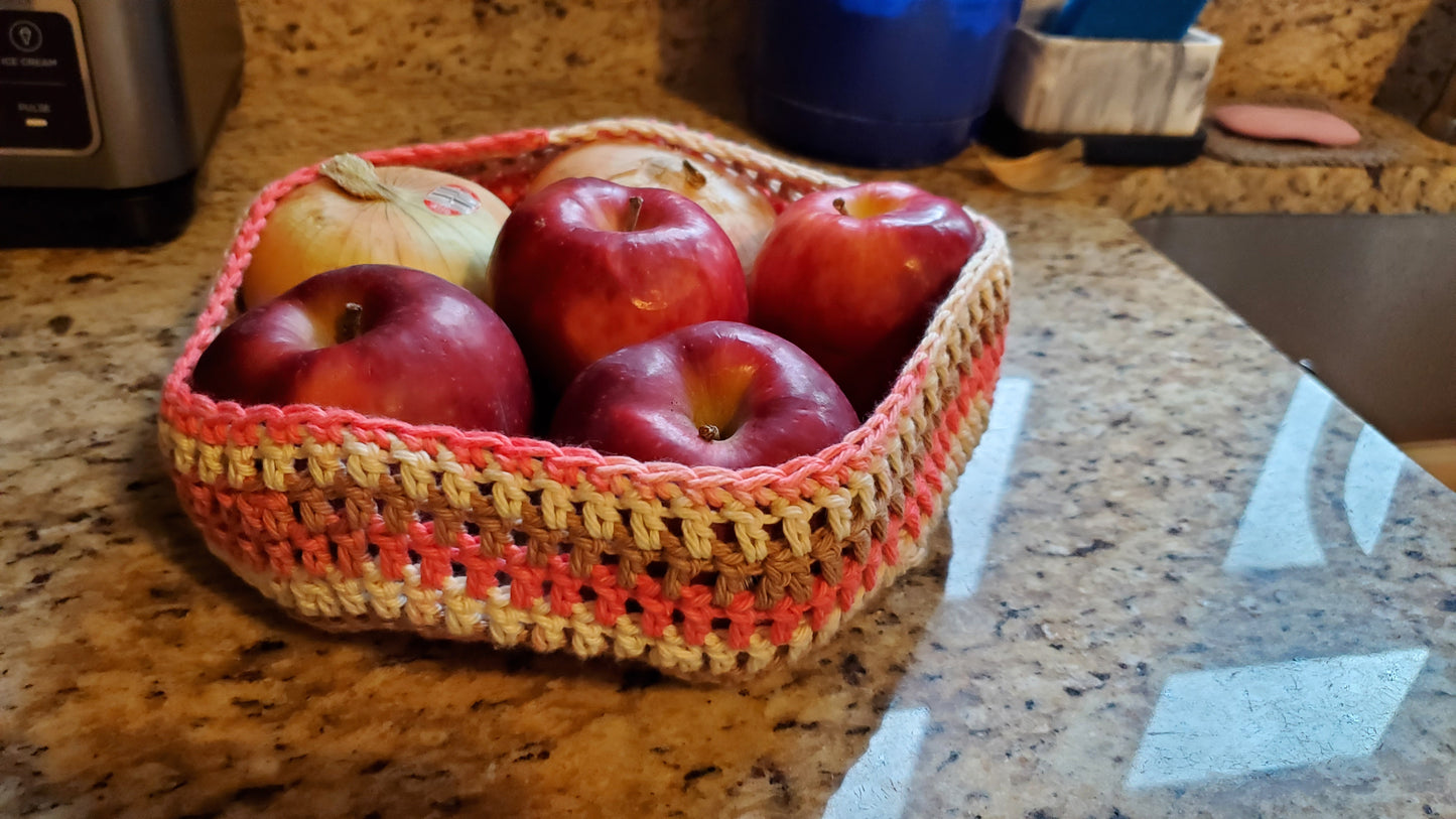 Neapolitan Colored Fruit Bowl