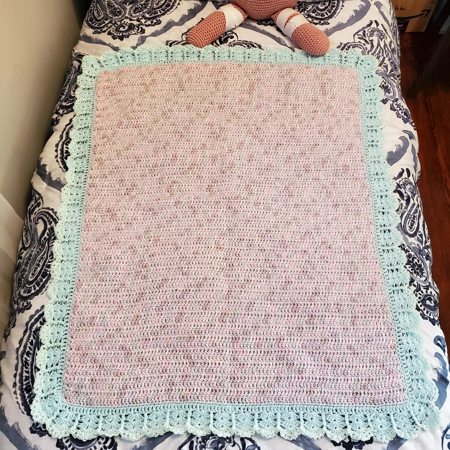 Lace Border Baby Afghan