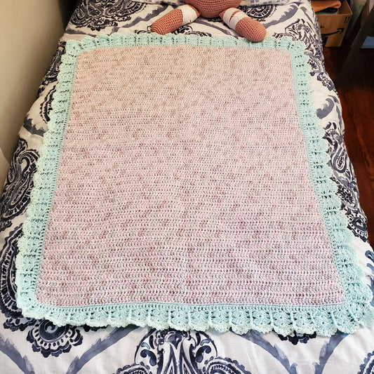Lace Border Baby Afghan